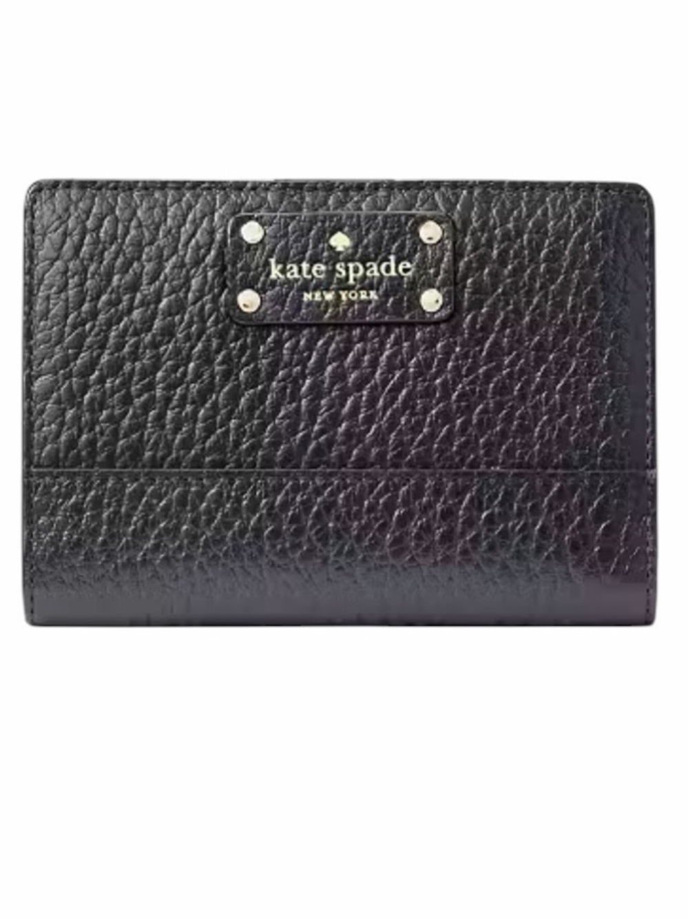 Kate Spade‎ Bay Street Stacy bifold wallet in black pebbled leather - Like New